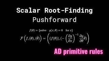 Scalar Root-Finding - Pushforward/Jvp rule