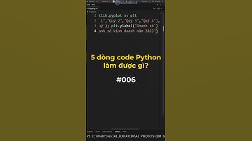 #006 Chỉ 5 dòng code Python làm được gì? #python #coding #pythonprogramming #programming