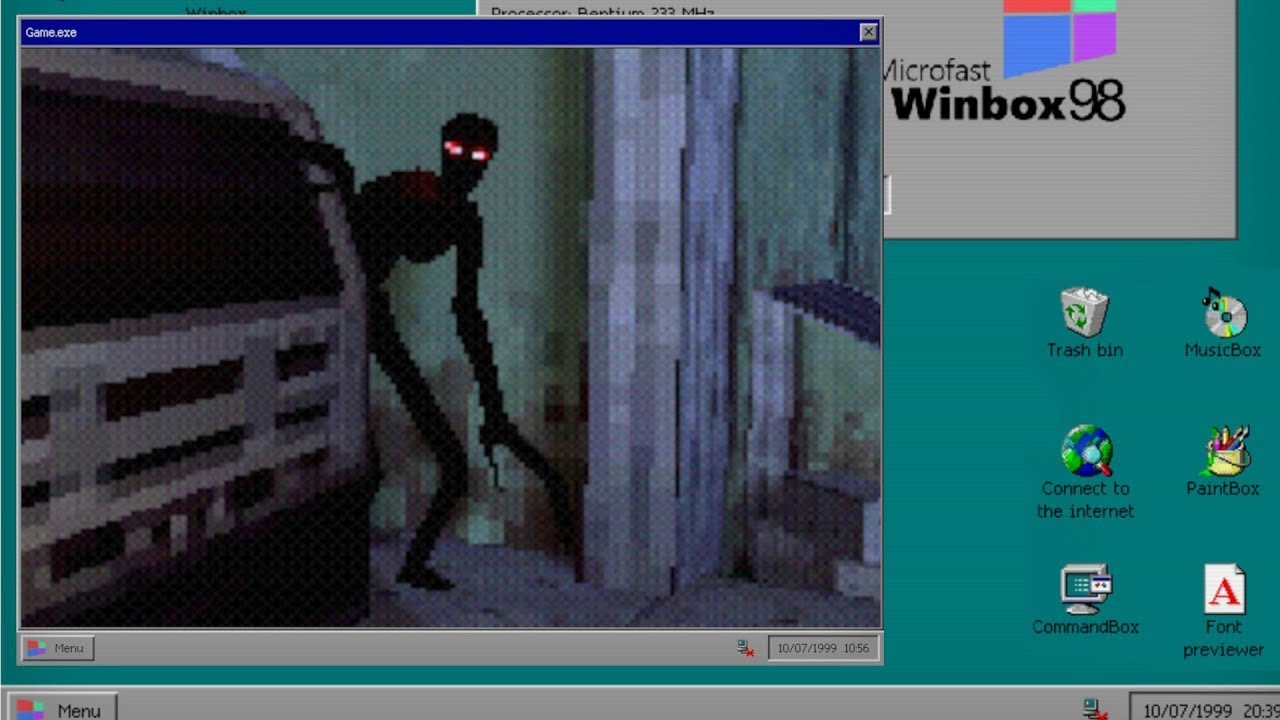 Страшная exe игра. Windows exe игра. Компьютер с проклятой игрой. Game exe Windows 98. Windows 98 exe.