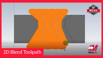 How to use 2D Blend Toolpath for finishing in Mastercam- NC4U - Coimbatore - Tamil