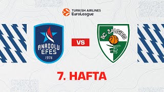 EuroLeague 7. Hafta: Anadolu Efes - Zalgiris