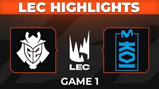 G2 vs MKOI Highlights Game 1 | 2026 LEC Spring Playoffs | G2 Esports vs Movistar KOI by Onivia