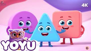 🎵 Formen &amp; Körperteile lernen mit Yoyu Kinderlieder! Kreis, Quadrat, Dreieck &amp; mehr ✨