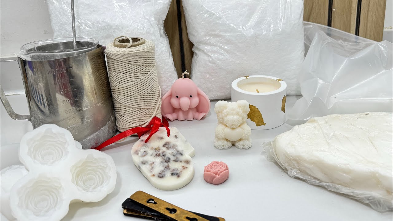 ادوات وانواع  الشمع للمبتدئين 