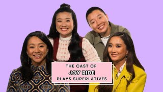 The Joy Ride Cast Talks K-Pop, Bloopers And Stealing From Set *Shhh* | Superlatives | Seventeen