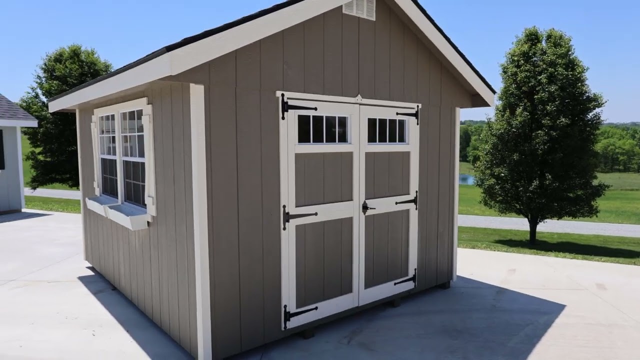 EZ-Fit Homestead 8x10 Panelized Wood Storage Shed Kit