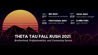 UCD Theta Tau Fall Rush 2021