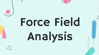 FORCE FIELD ANALYSIS | THE ENTREPRENEURIAL MIND