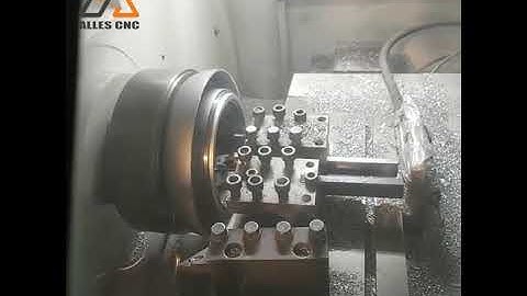 CNC Flat Bed Lathe ALCK6130 Gang Tool