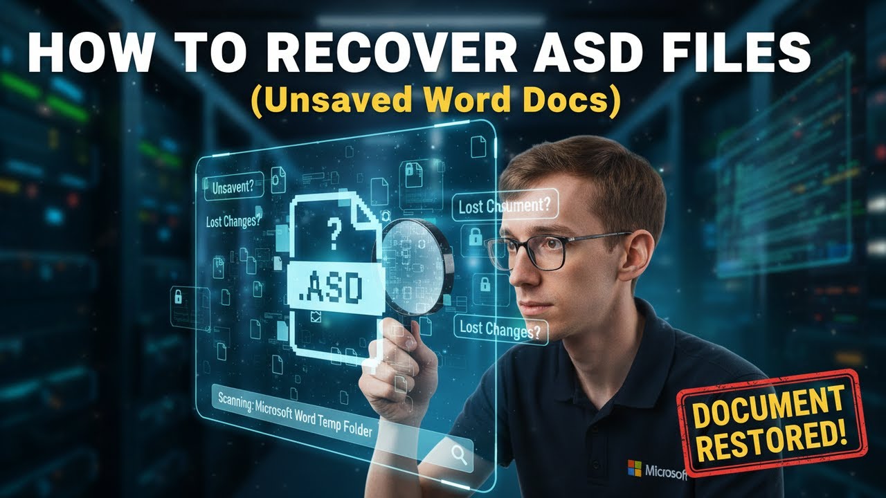 How to Recover ASD Files (Unsaved Word Docs) - YouTube