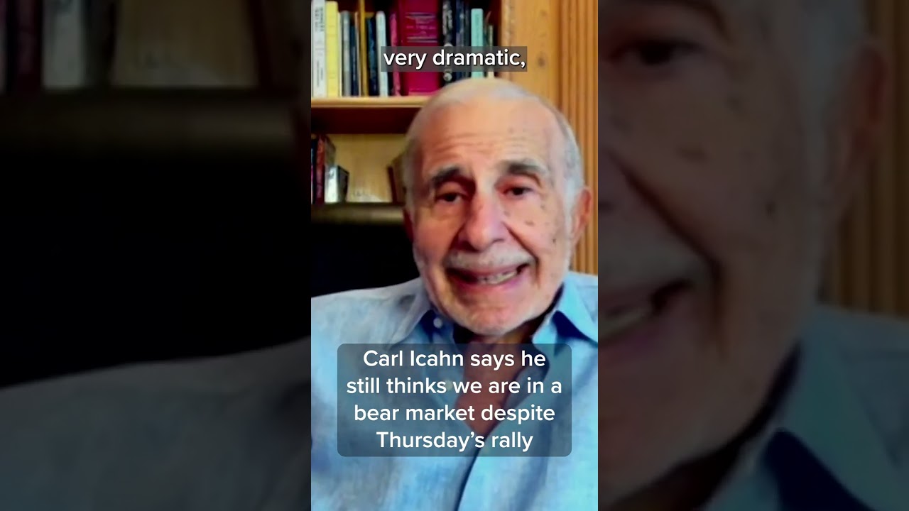 Icahn: Bear market rally is a mirage; expect more pain. #Shorts Icahn: Bear market rally is a mirage; expect more pain. #Shorts