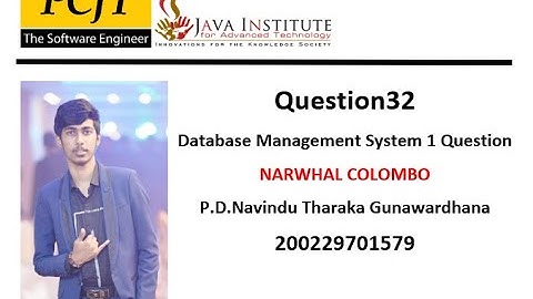 Data Base Task 32|ER Diagram using MySQL Workbench|1st Year| Java Institute| Navindu Tharaka
