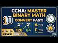 Binary to Decimal & Hexadecimal Conversion | CCNA 200-301 Full Course | Step-by-Step Tutorial