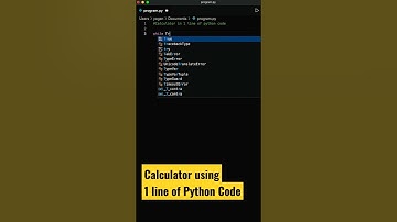 Calculator using 1 line of python code #shorts #coding #programming