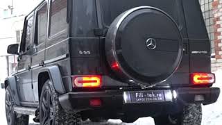 Спортивная выхлопная система на Mercedes G55 AMG kompressor