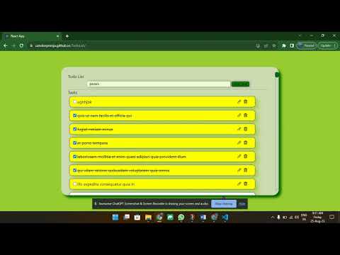 TodoList ReactJs Project |SandeepNinja
