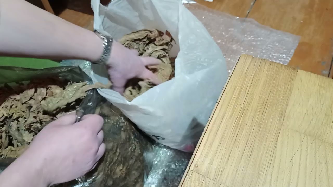 Изготовление табачной морковки.