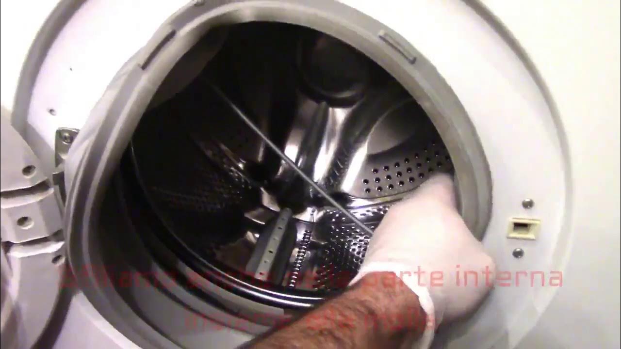 Remove the washer porthole gasket - YouTube