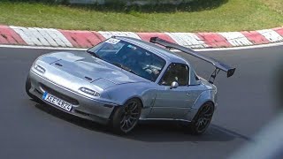 Crazy Fast Mazda Miata LFX V6 on the Nurburgring!