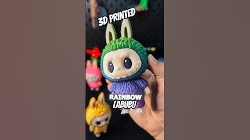 3D-geprinte regenboog Labubu #howto