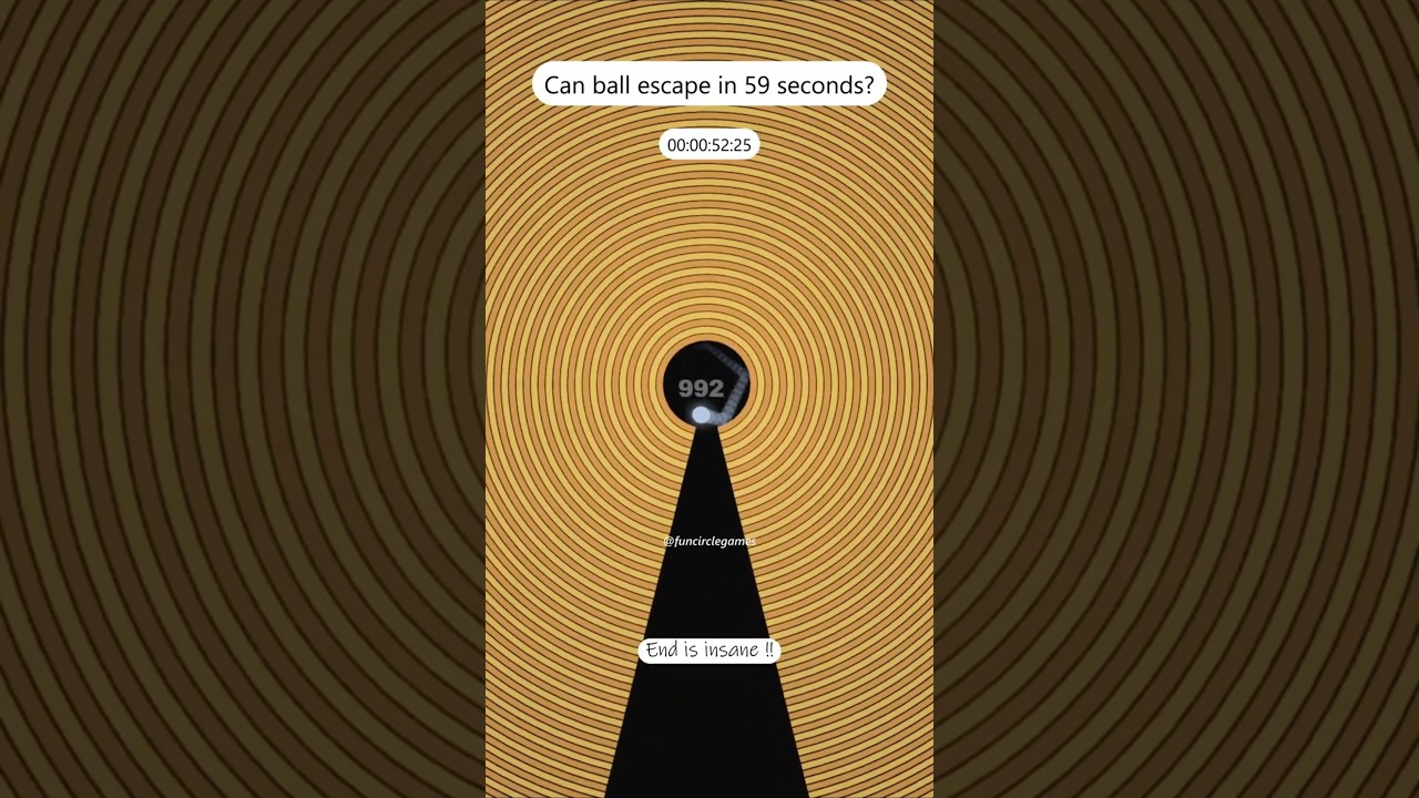 Can ball escape? 🤔 #bouncingball #satisfying  #simulation #creativecoding