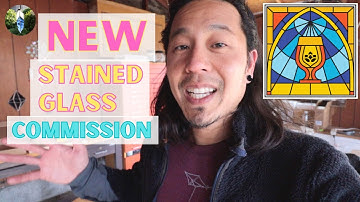 A LEADED STAINED GLASS Art Commission (Part 1) | THE BEGINNING