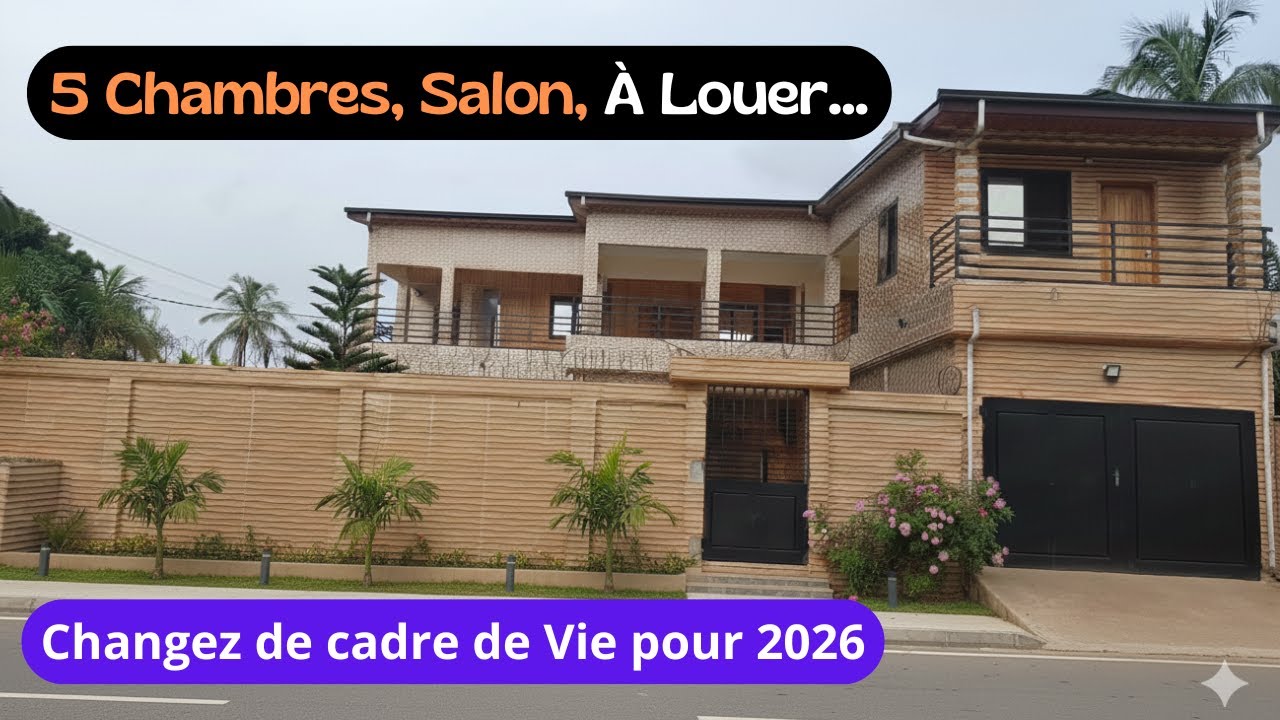 5 CHAMBRES, SALON À LOUER. LOCATION APPARTEMENT. LOCATION VILLA. Changez de cadre de Vie pour 2026.