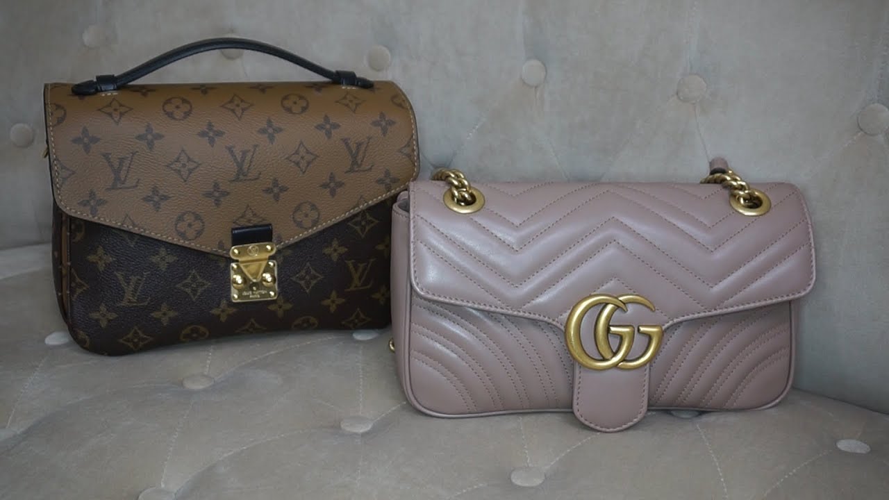 GUCCI MARMONT VS LOUIS VUITTON POCHET METIS/ Lvlvoermj - YouTube