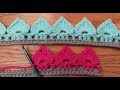 Crochet Spades Stitch Border - Border idea #1