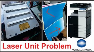 How to remove/Clean Laser unit KONICA MINOLTA bizhub c224e/c284e/c364e/c258/c368