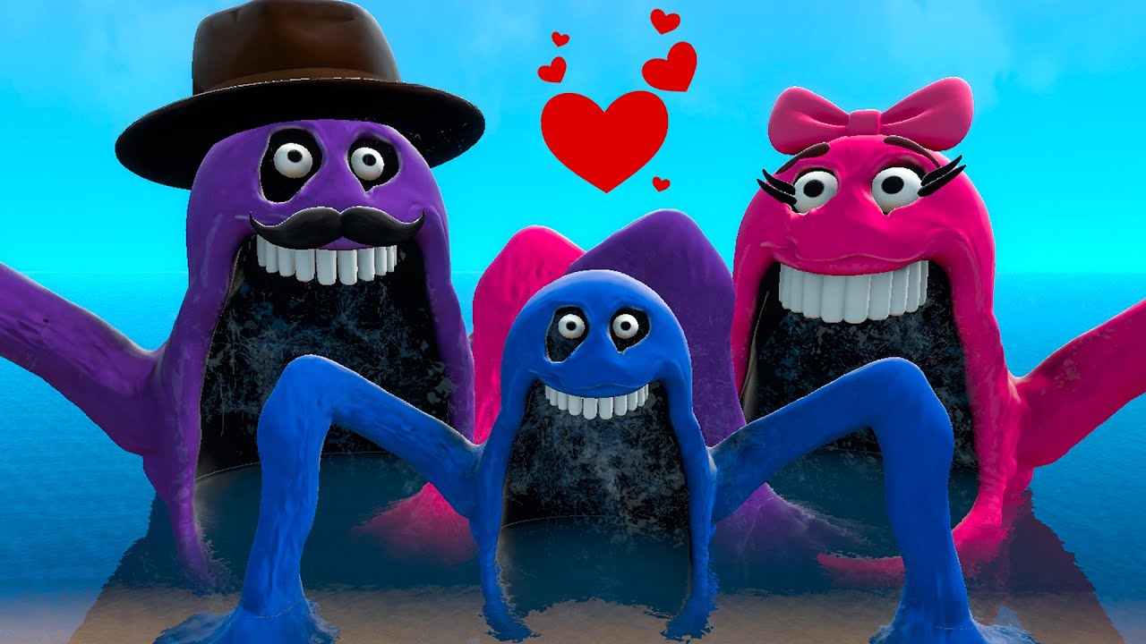 NEW ROBLOX HUNGRY SNAKE SEA MONSTER FAMILY : DADDY & MOMMY TRANSFORM INTO SEA EATERS In Garry's Mod!