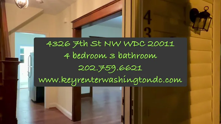 Washington DC Rental Houses By Keyrenter Property Management Washington DC 4 Bed + 3 Bath