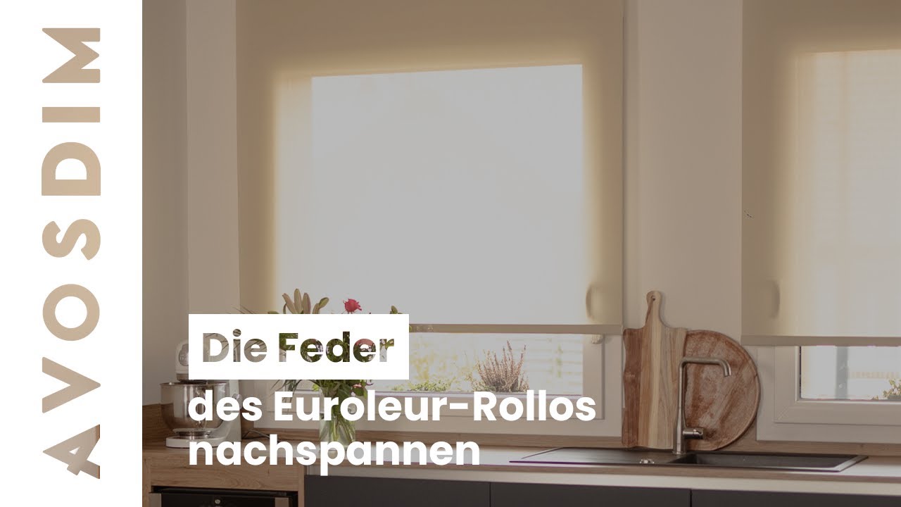 Wie spanne ich die Feder des Rollos mit Soft-Federzug nach?