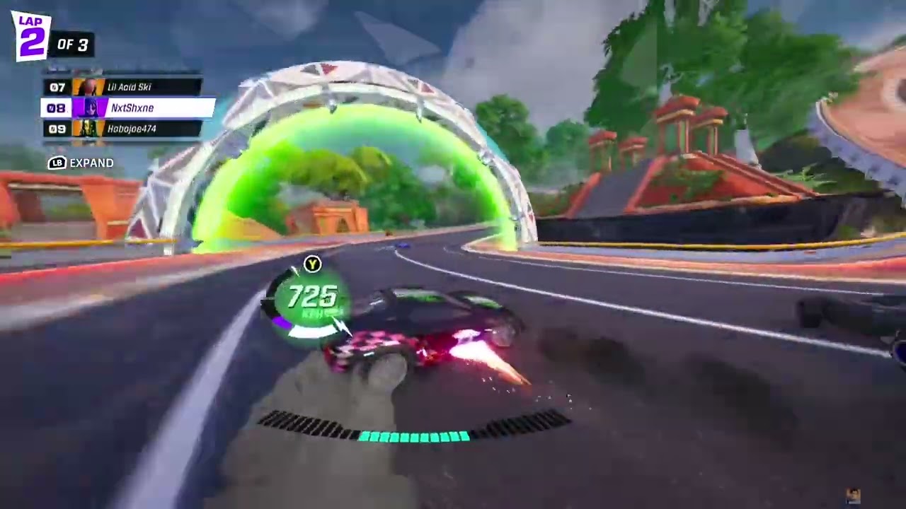 Using Admiral car in rocket racing