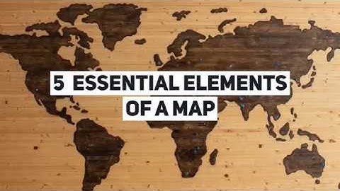 Elements of map - Five elements of a map that everyone should know