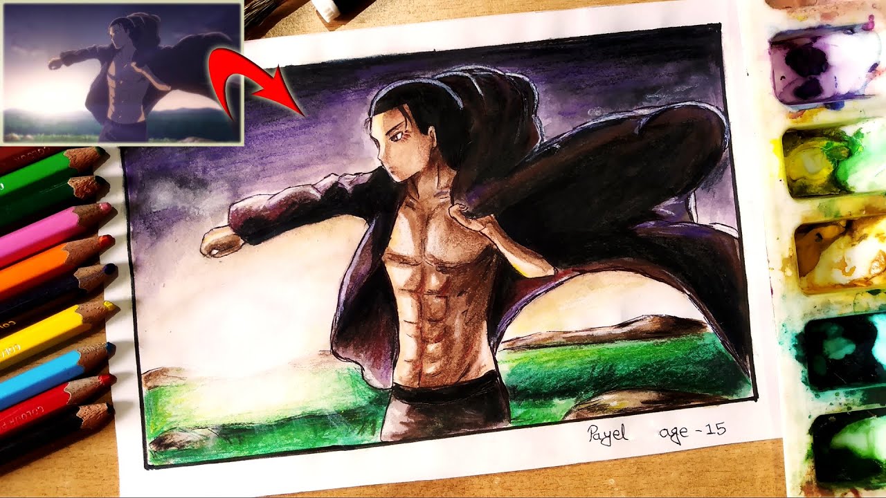 Attack On Titan Eren Jaeger S Painting Attack On Titan Season 4 Painting Youtube Attack On Titan Eren Jaeger S Painting Attack On Titan Season 4 Painting Youtube