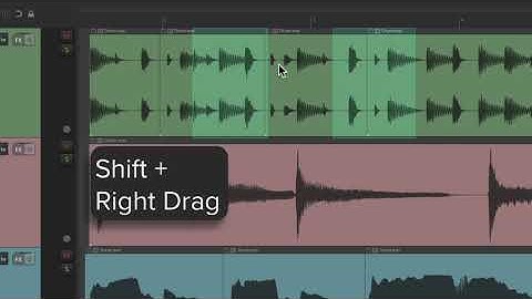Razor Editing with Left Drag in REAPER