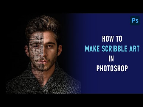 How to make scribble art in photoshop