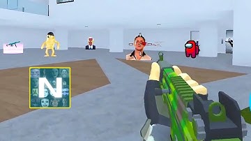 Nextbots Sandbox in Backrooms Shooter Gameplay , Sandbox Android Games  ios Walkthrough Simulator