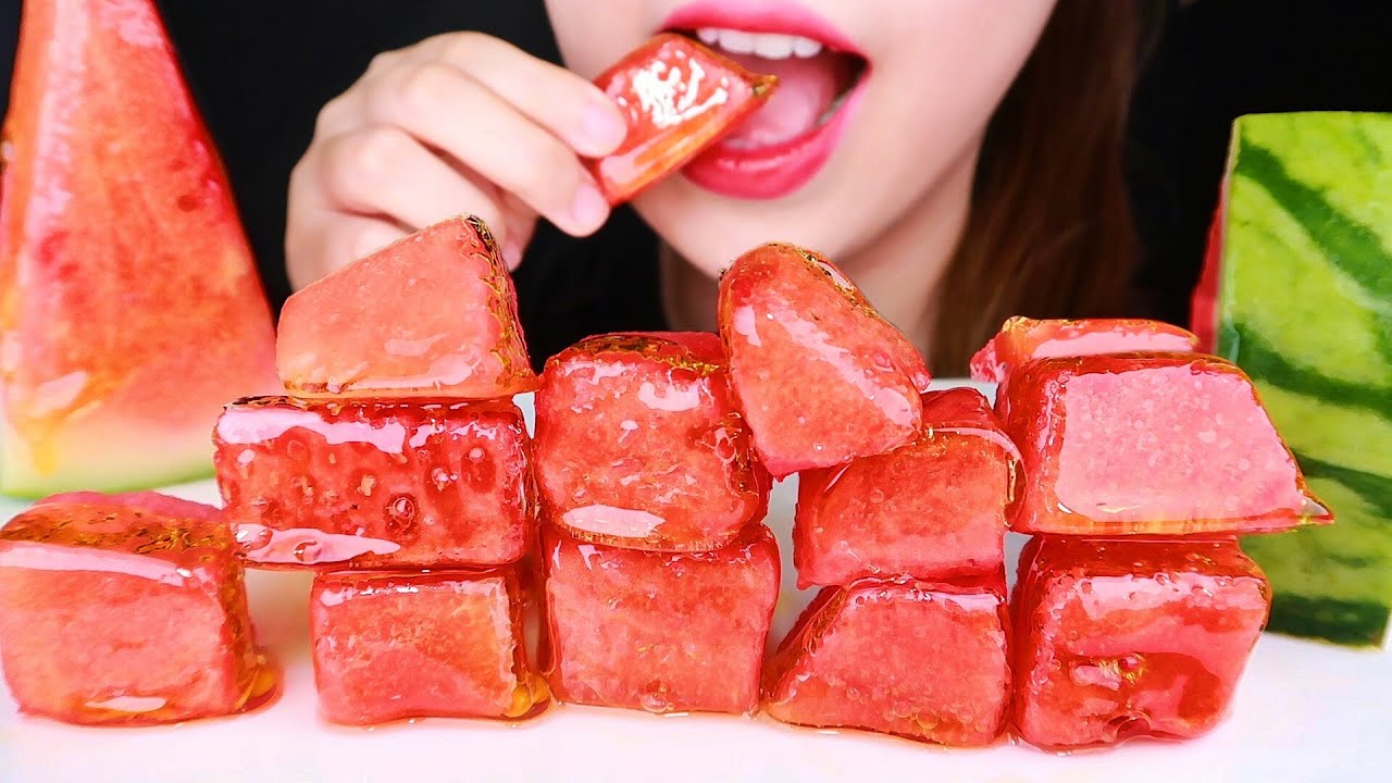 ASMR CANDIED FRUIT 수박 탕후루 먹방 EATING SOUNDS MUKBANG