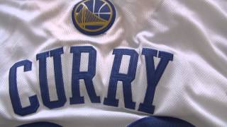 Golden State Warriors Stephen Curry #30 NBA jersey with signature