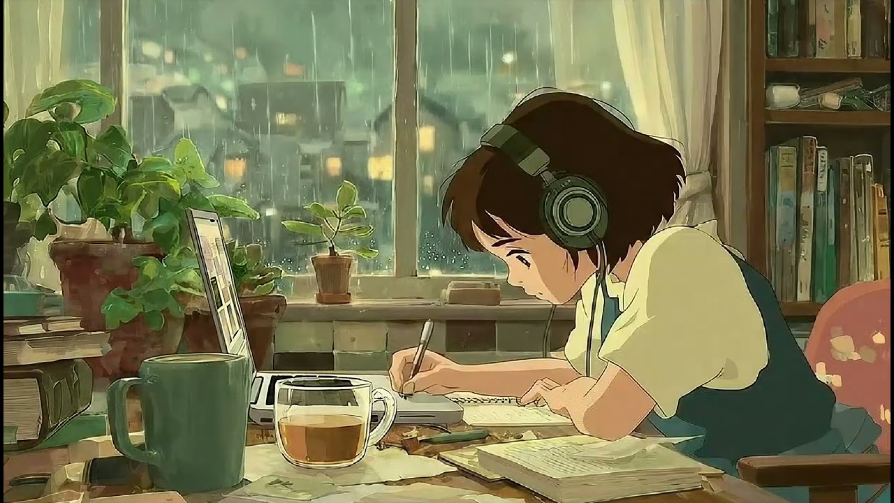 Rainy Study Room – Lofi Beats to Focus & Relax | 비오는 날 공부용 로파이