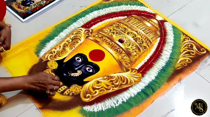 Mahalaxmi rangoli for navratri 2021