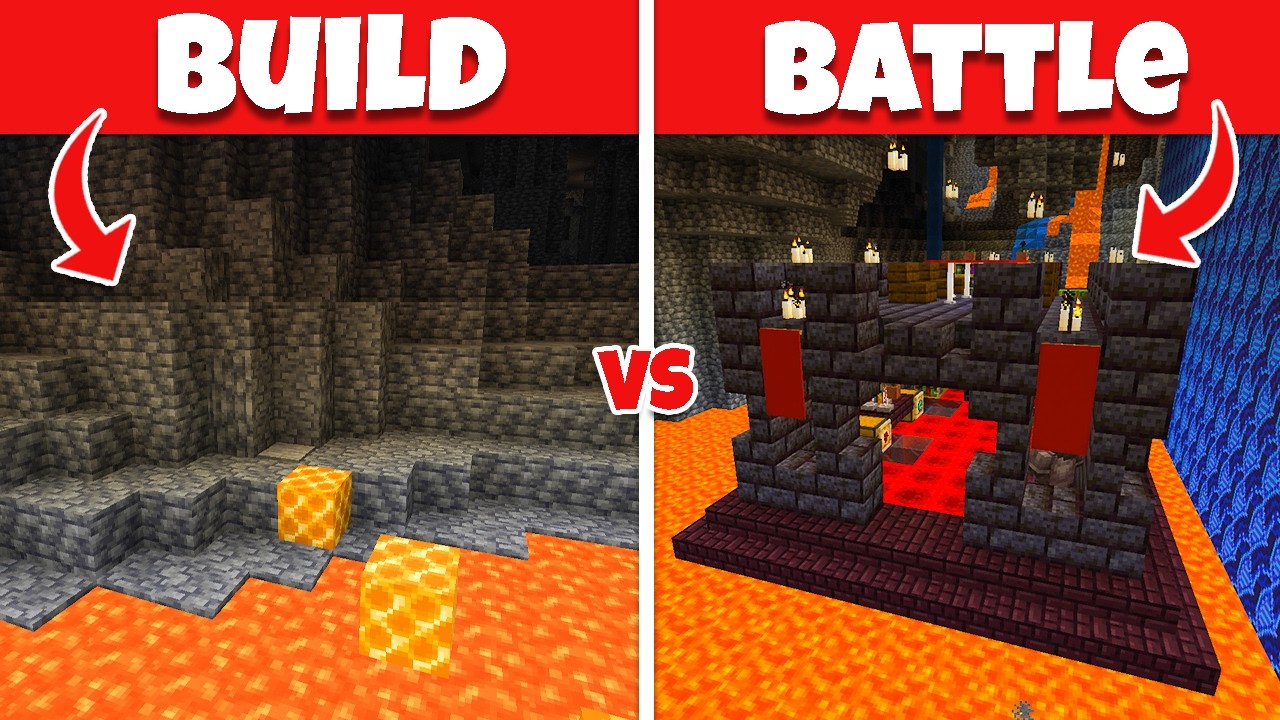 Building an EVIL SECRET BASE | Minecraft Build Battle - YouTube