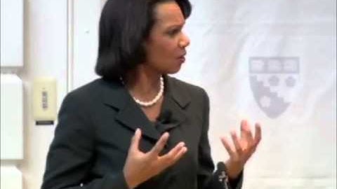 Harvard Lecture - Condoleezza Rice America the Idea