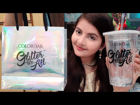 Colorbar glitter me all limited edition makeup haul | glittery makeup for summers | RARA