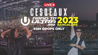 Cesqeaux LIVE @ Road To Ultra Music Festival India 2023 | Bangalore | EDM Drops Only