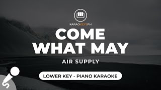 Come What May  Air Supply (Lower Key  Piano Karaoke)