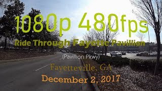 *480fps Render | Fayetteville, GA | Ride Through Fayette Pavillion | 1080p@480fps