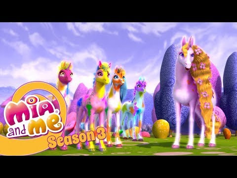 Rainbow color splash in the unicorn kindergarten  Mia and me  Season3